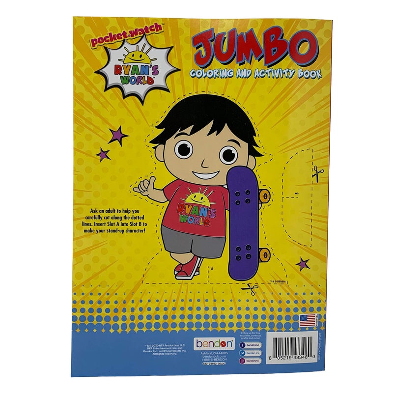 Ryan's World 80pg Coloring Book -Assorted Style- 1 pc - Image 2